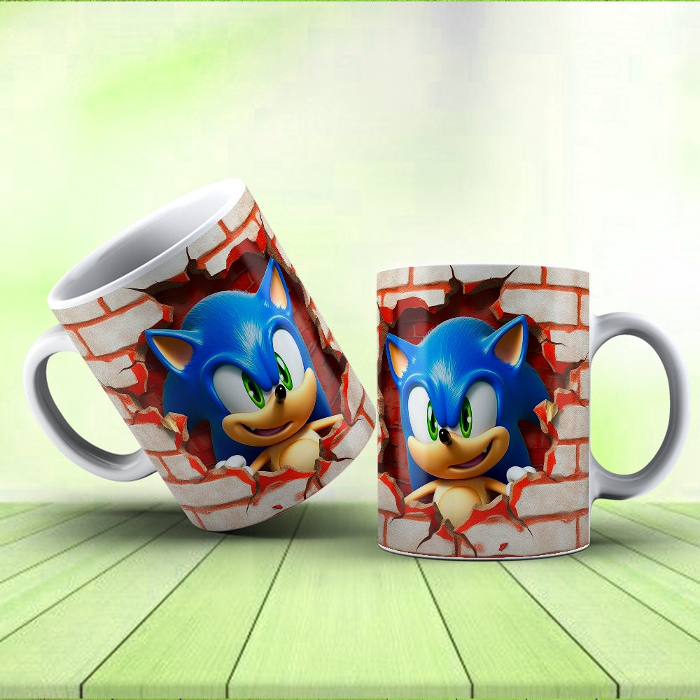 Sonic the Hedgehog Soccer Warped Ceramic Mug