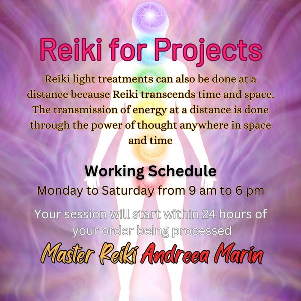 Fern-Reiki für Projekte, Heilungsservice, Reiki-Energieschub, kreative Heilung, Erfolgssteigerung, spirituelle Hilfe, Fokus-Verbesserung