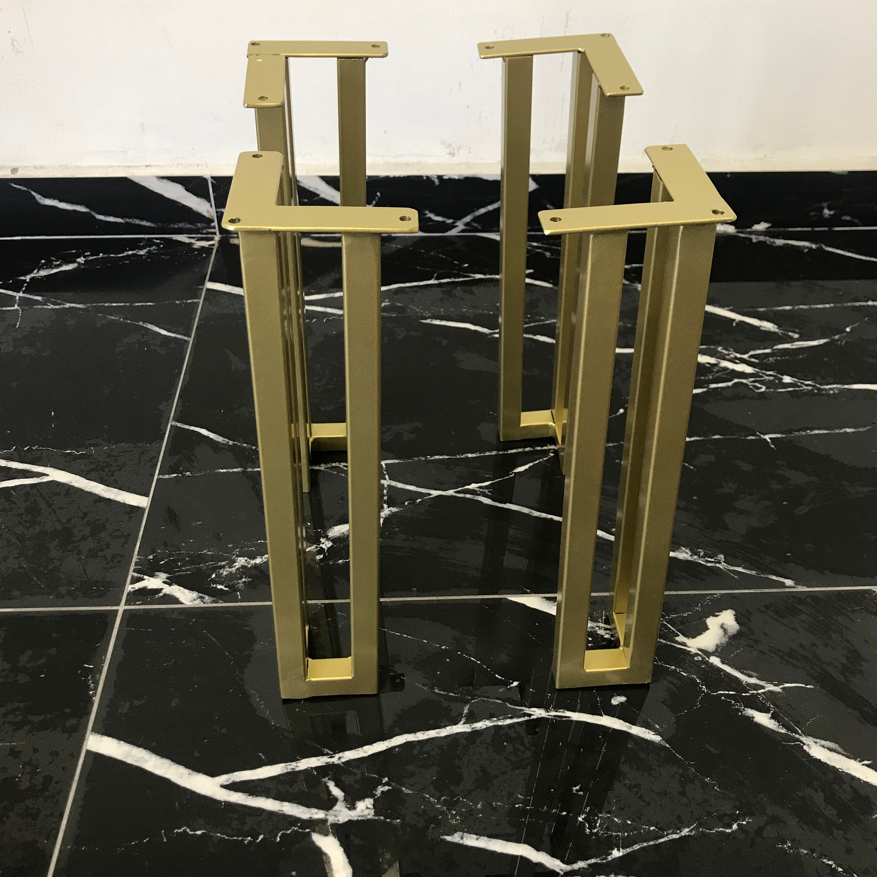 Gold Metal Table Legs Set Of4 Dining Table Legs Metal Desk Etsy Australia