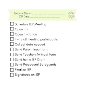 IEP Checklist