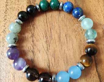 ADHD Support Gemstone Bracelet, Calming Anxiety Crystal Bracelet