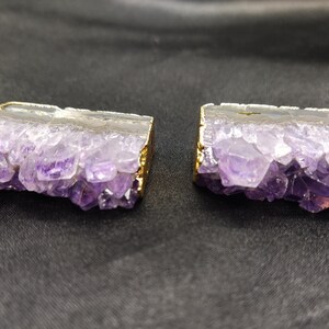 Beautiful Amethyst Slice Necklace, Amethyst Slice Pendant, Raw Amethyst Necklace, Amethyst Druzy, Crystal Necklace, Locket necklace