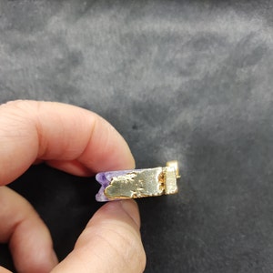 Beautiful Amethyst Slice Necklace, Amethyst Slice Pendant, Raw Amethyst Necklace, Amethyst Druzy, Crystal Necklace, Locket necklace