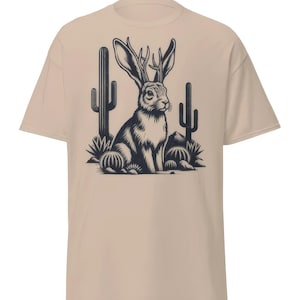 Jackalope Meme T Shirt | Cryptid Tee | Vintage Southwest | Weird Unique Creature For Men Women Kids | Mythical Magical Graphic Retro Shirt