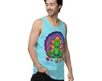 Third Eye Frog-tanktop: psychedelische yoga-ravefestivalkleding