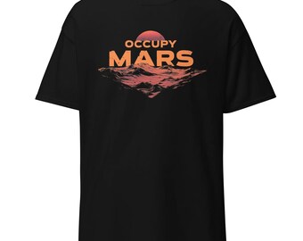 T-shirt Elon Musk Occupy Uranus Dark Maga - Design Humoristique - Neuf Avec étiquette