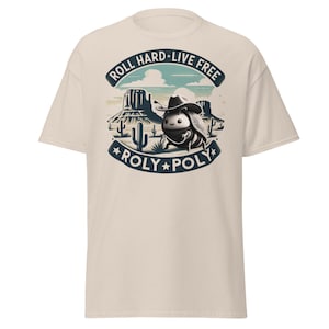 Roly Poly Cowboy Meme shirt | Isopod Shirt | Vintage Western Rodeo T-shirt | Wild West Gift | Comfort Colors | Funny Weird Crazy Shirt |