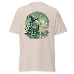Camiseta de juego Wizard Frog DND / Camiseta de batalla de mago de fantasía / Camisa de rana divertida / Colores cómodos / Regalo de camisa de fantasía griega nerd / Camiseta DND