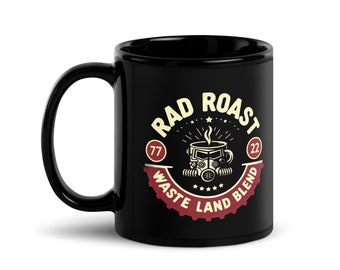 Wasteland Blend Rad Roast Coffee Meme Mug |  Funny Graphic | Gamer Mug | Gamer Gift | Ceramic Mug |  Mug Gift | Vault 33