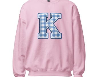 Sweater met patchwork van Kentucky met gingham-patchwork | Zuidelijke stijl