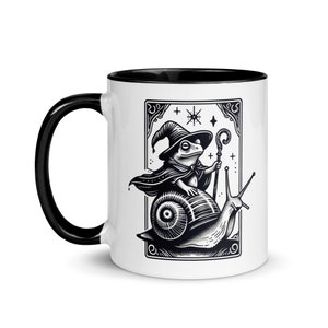 La carte de tarot de grenouille de sorcier | Carte Oracle de grenouille de sorcière | tasse de thé drôle | Cottagecore aux champignons | Cadeau pour les amateurs de tarot