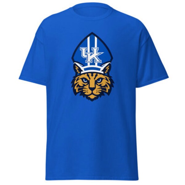 Mark Pope Kentucky Wildcat Coach Logo Tshirt | Kentucky Wildcats Fan Tshirt | Mark Pope Tshirt | BBN TShirt | Cotton TShirt | Cat Pope Logo