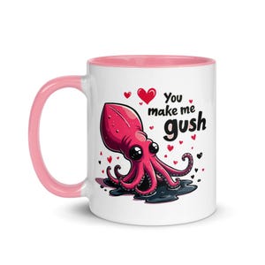 Tazza di San Valentino a forma di calamaro: divertente regalo meme per gli amanti dei calamari