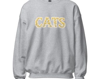 Kentucky CATS Goldenrod-sweater | Letterontwerp met bloemen | State Flower Game Day ronde hals | KY Pride