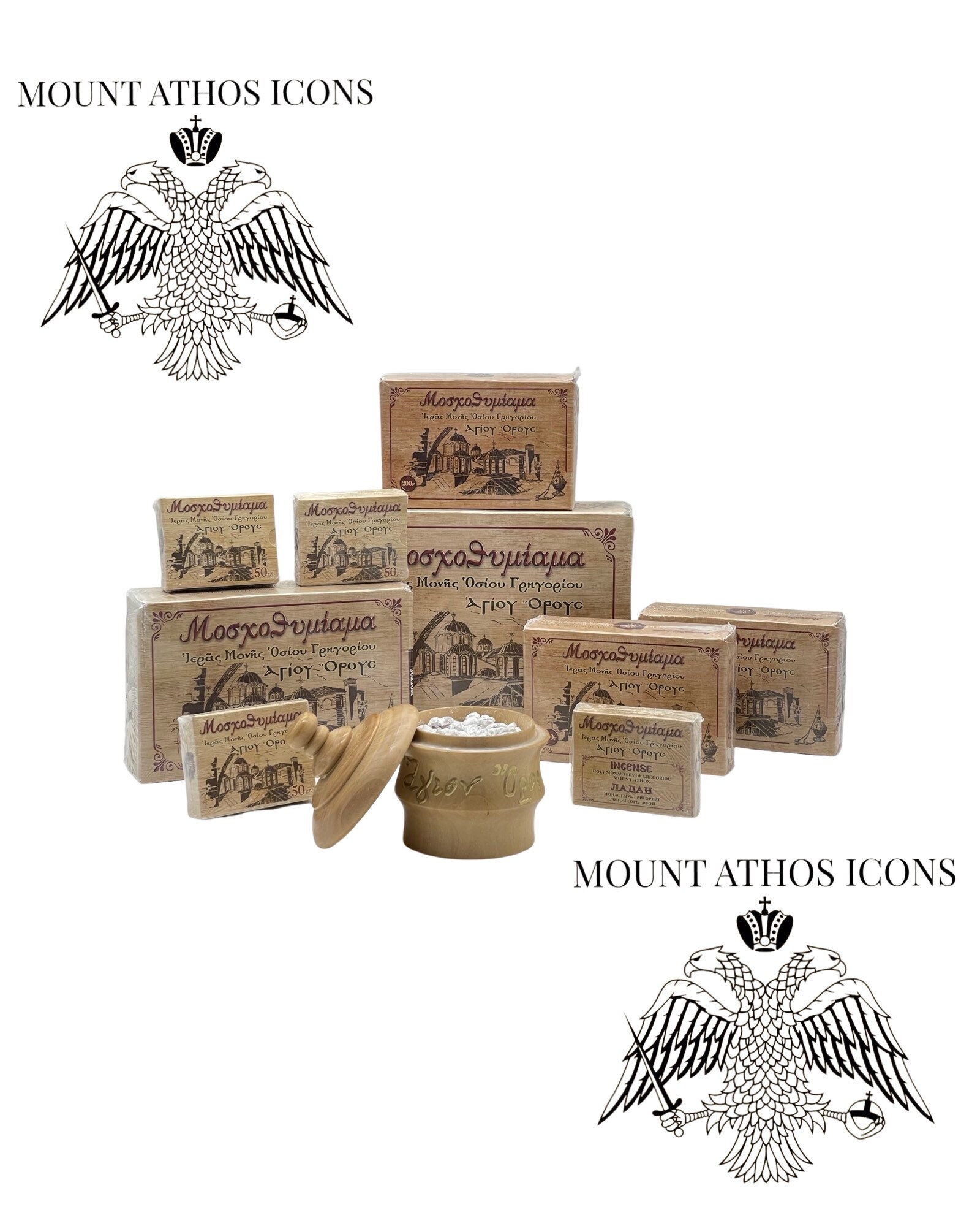  Pure Monastic Incense from Mount Athos with The Authentic  Traditional Recipe 100gr (Night Flower) : Home & Kitchen