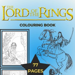 Lord of the Rings Coloring Book - Etsy