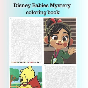 Disney Mystery Coloring Book PDF, Pixar