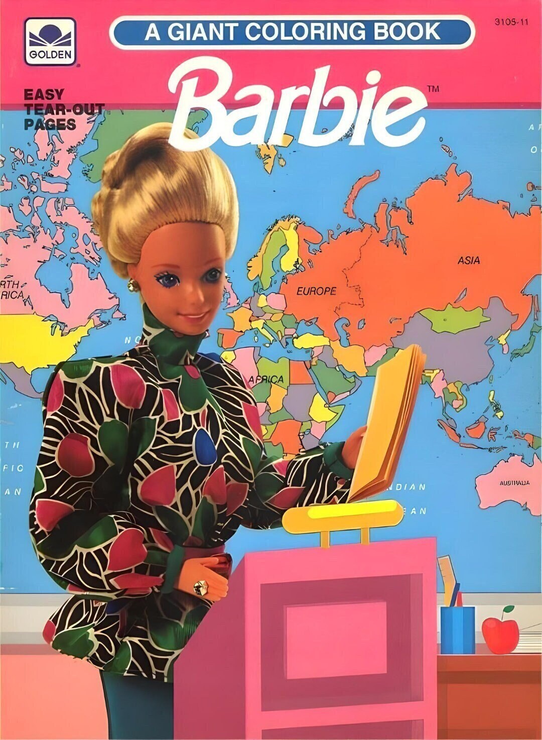 A Giant Coloring Book Barbie 98 Pages to Color 1991 Printable PDF ...