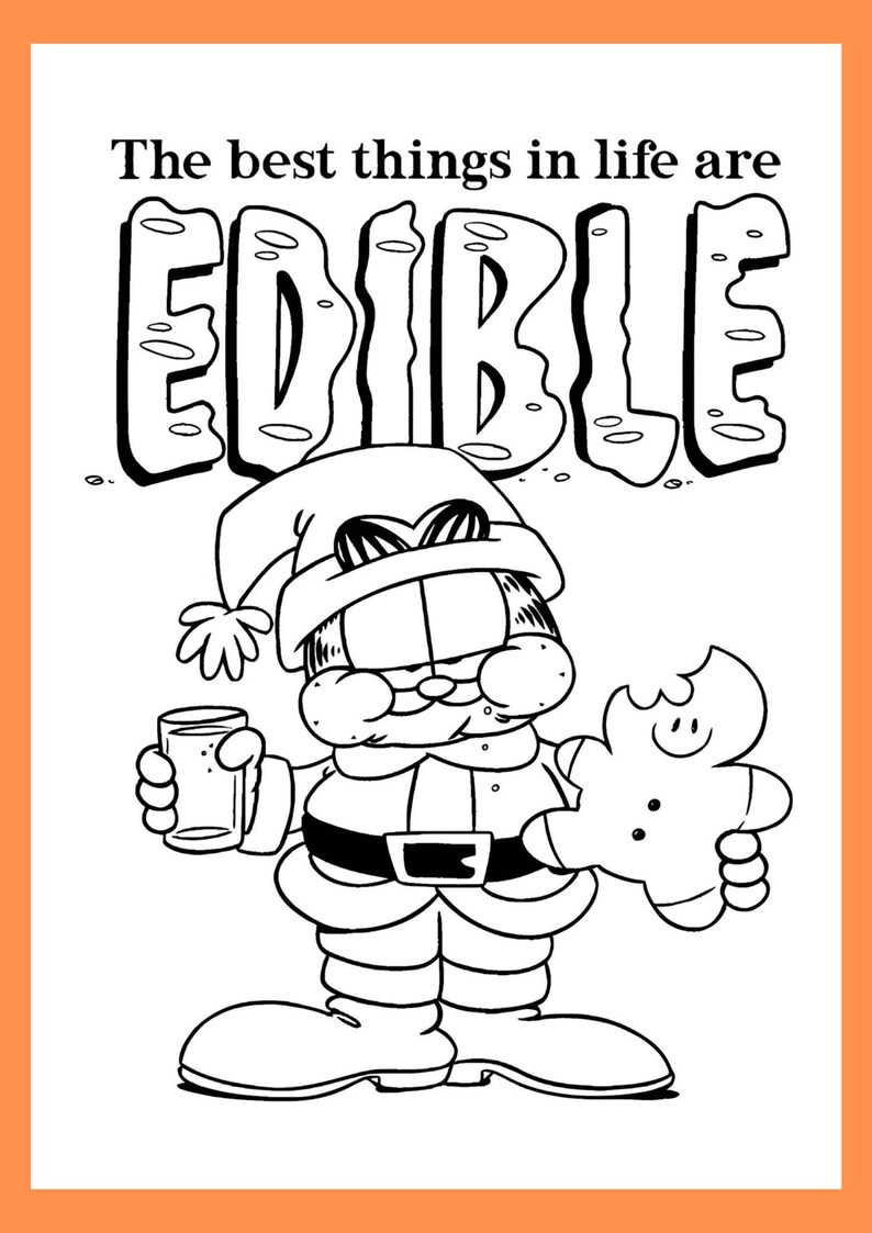 Vintage Coloring Activity Book Garfield 32 Pages Printable PDF - Etsy