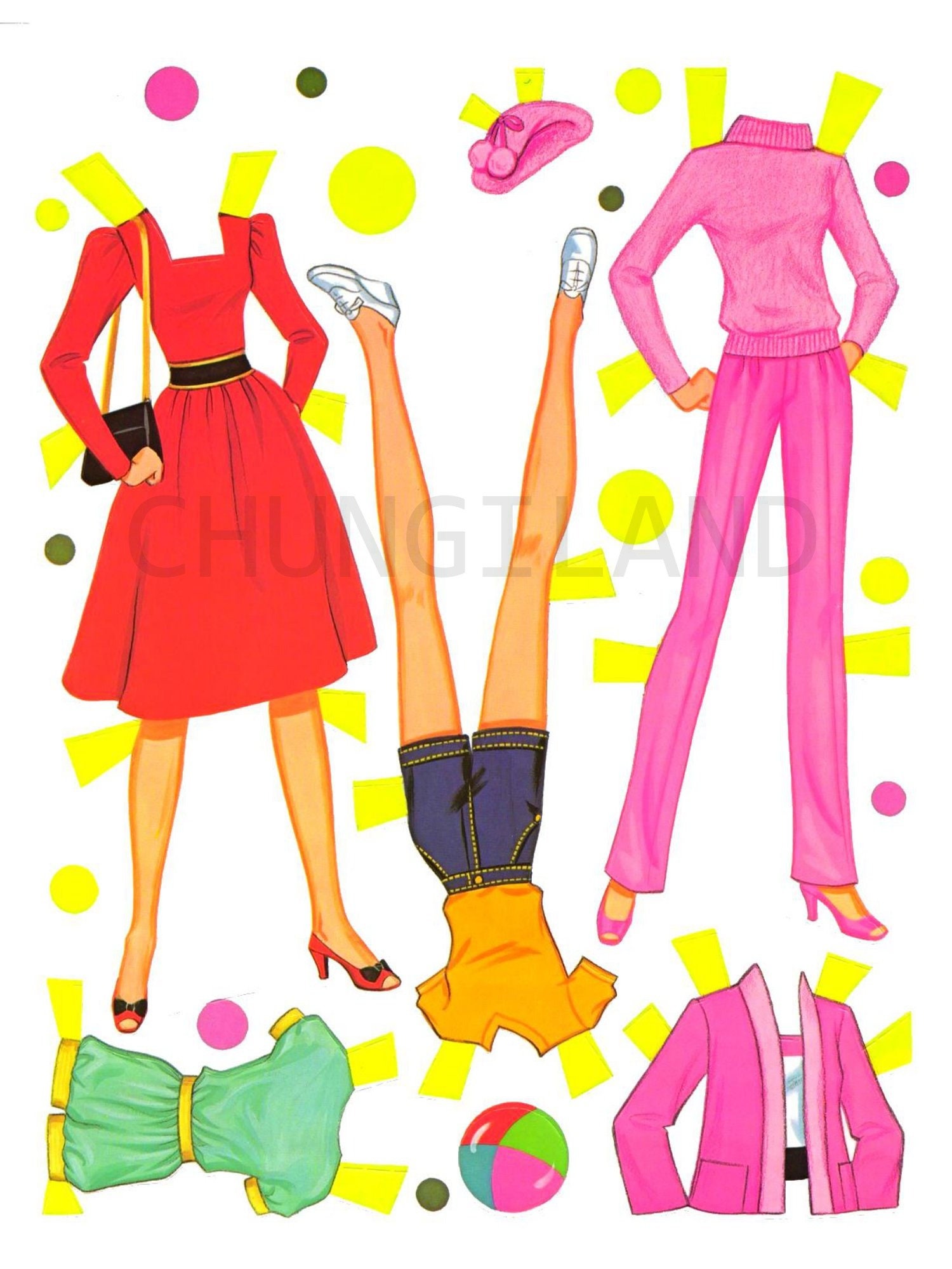 Barbie Paper Doll Angel Face - Etsy