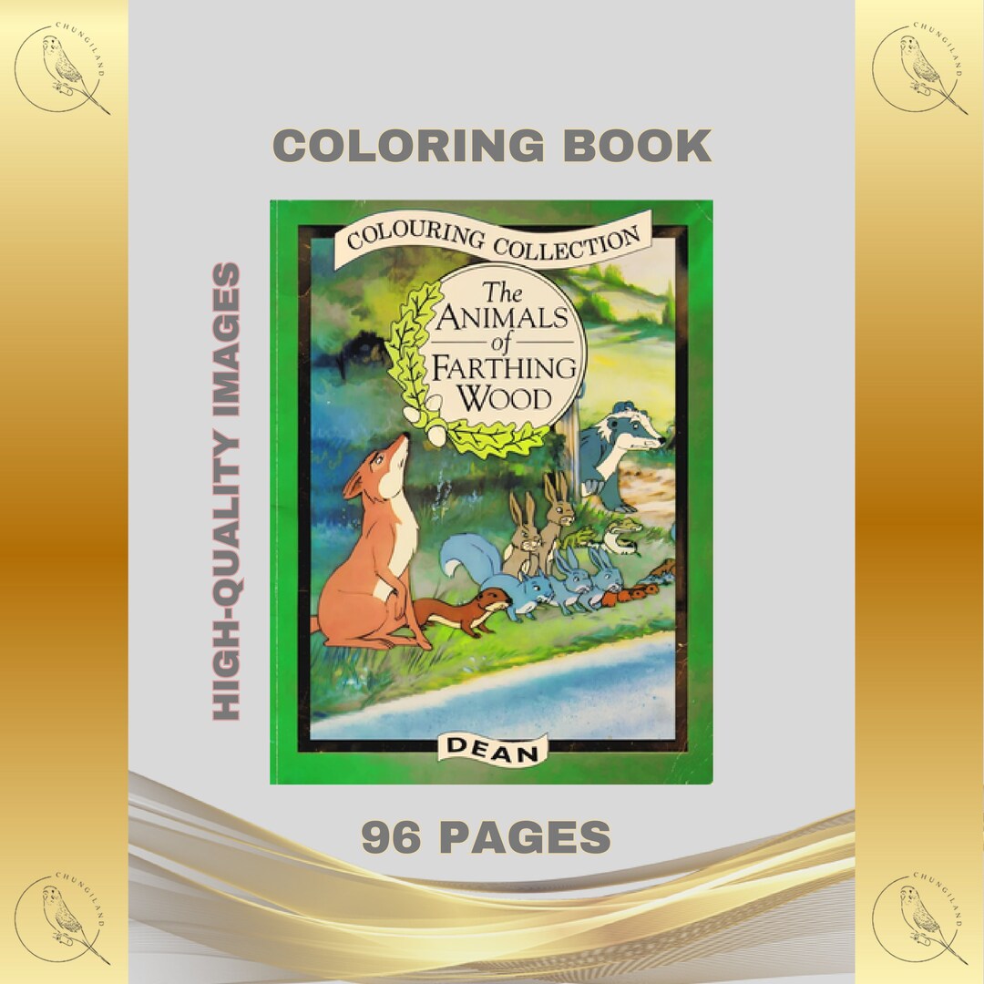 Coloring Book Printable PDF Instant Digital Download 96 Pages to Color