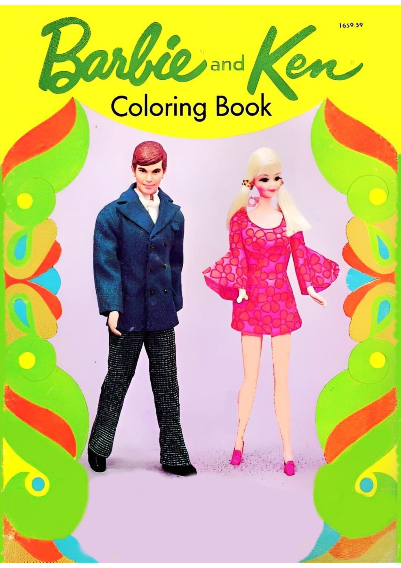 30 page Barbie coloring book