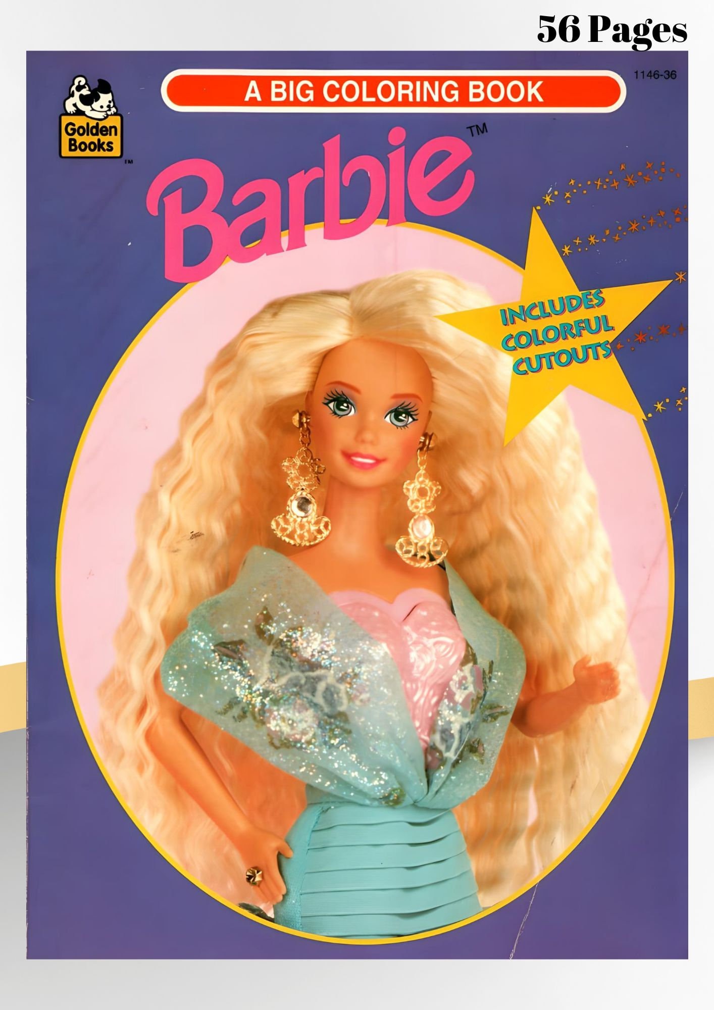 Coloring Book Barbie 56 Pages to Color 1994 Printable PDF Instant Digital Download Colouring ...