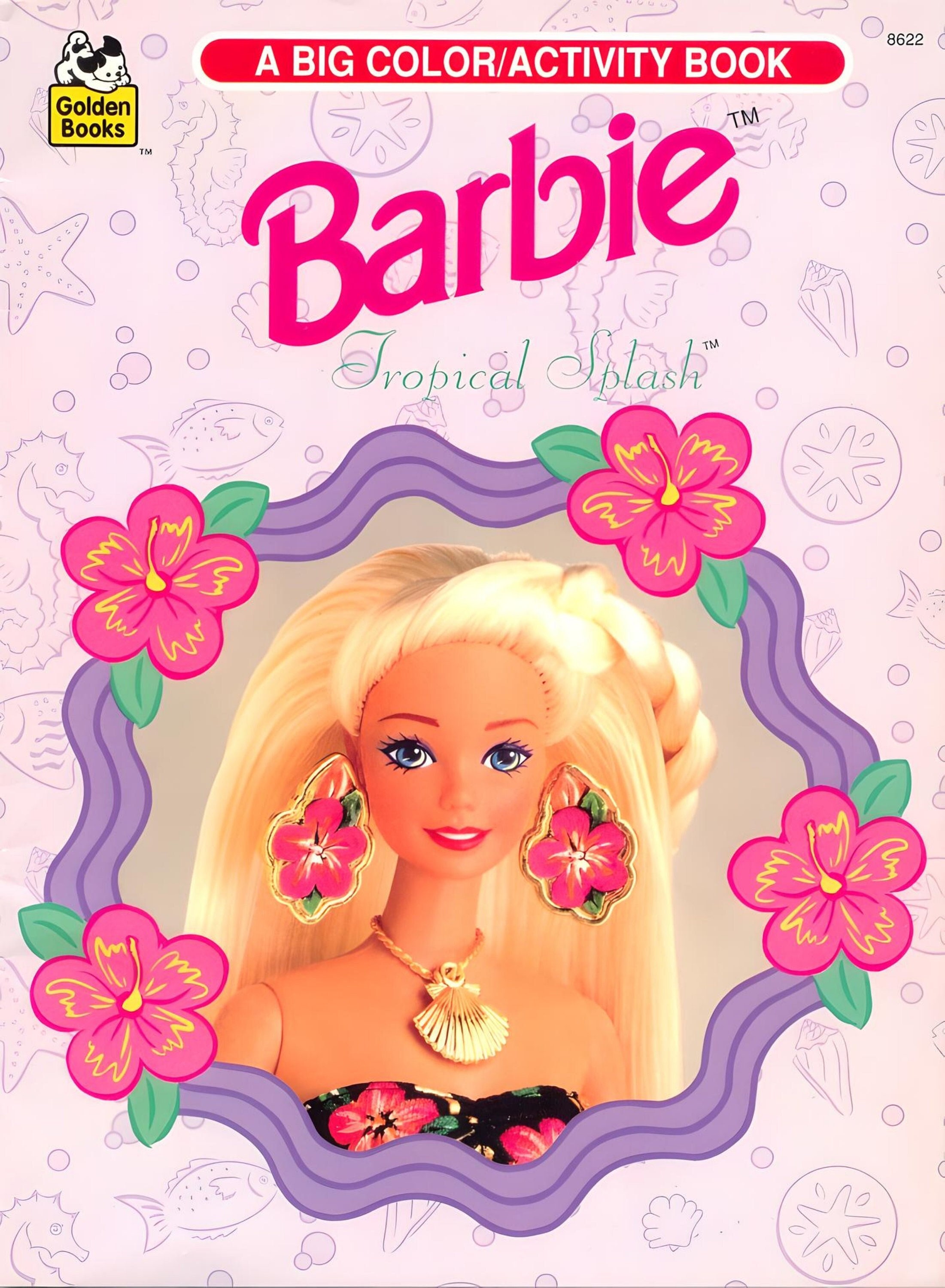 Barbie coloring book 90s hotsell