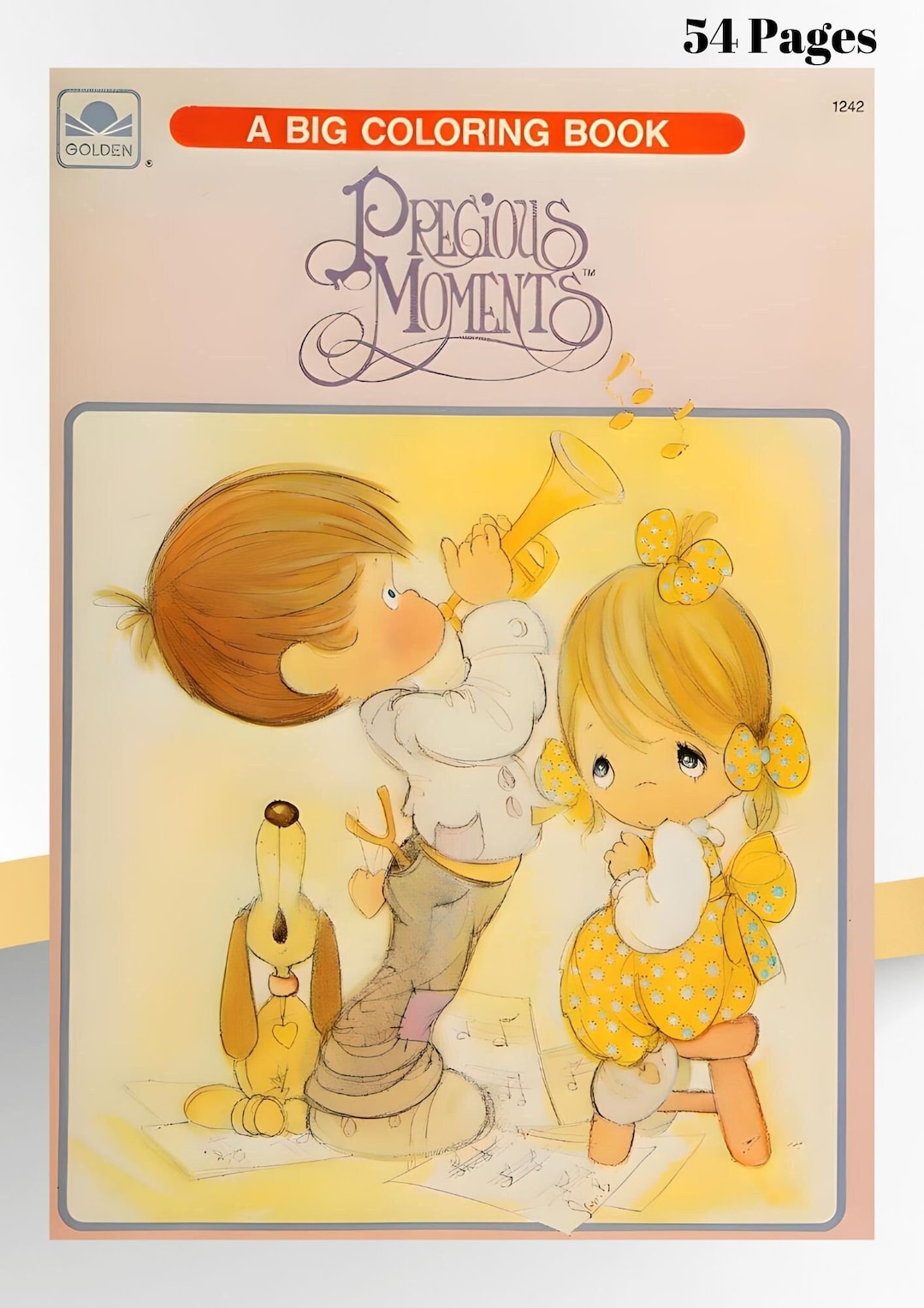 Vintage Coloring Precious Moments 54 Pages to Color Printable PDF Instant Digital Download Retro ...