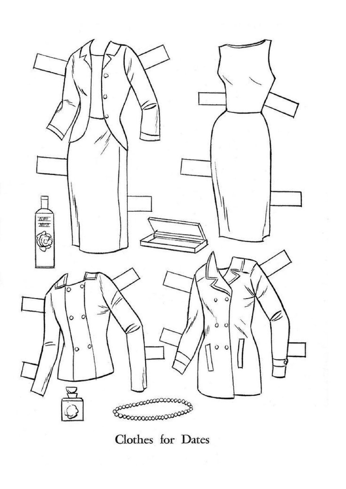 Vintage Barbie Coloring Book and Paper Doll Printable PDF Instant ...