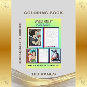 Color by numbers - 100pages Printable PDF Instant Digital Download