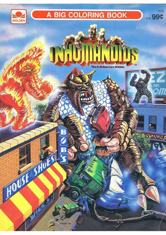 A Big Coloring Book Inhumanoids 1986 