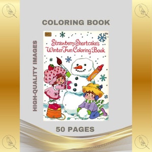 Vintage Coloring Book Strawberry Shortcake Printable PDF Instant ...