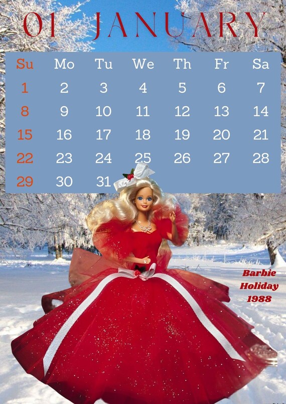 Calendar 2023 Barbie - Etsy Calendar 2023 Barbie - Etsy