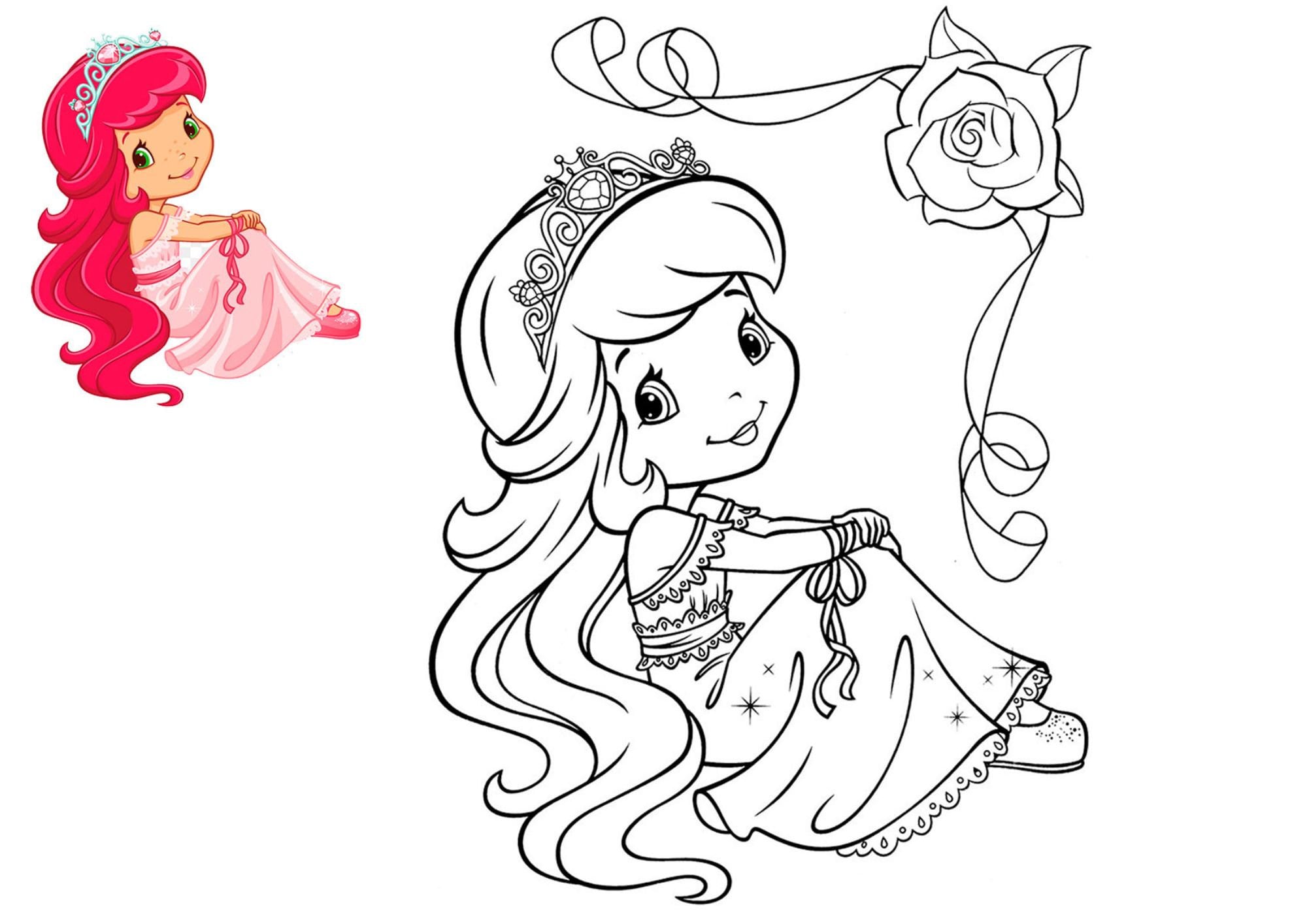 OFFER 5 Strawberry Shortcake's Books Coloring Books Instant Download, PDF  Format 