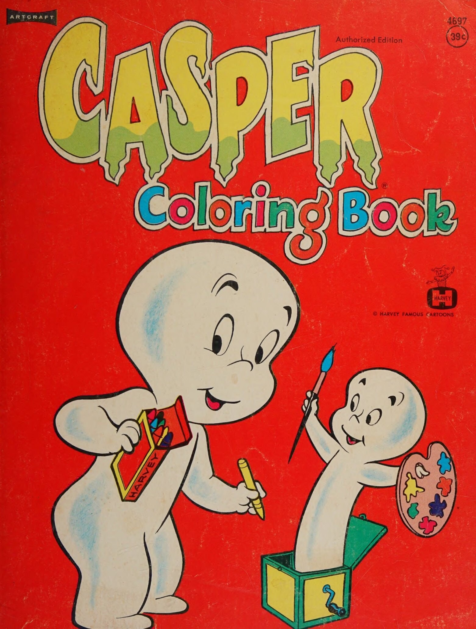 Casper Coloring Book 1973. 86 Pages - Etsy