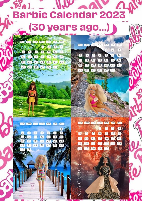 Barbie Calendar 2023 - Etsy barbie-calendar-2023-etsy