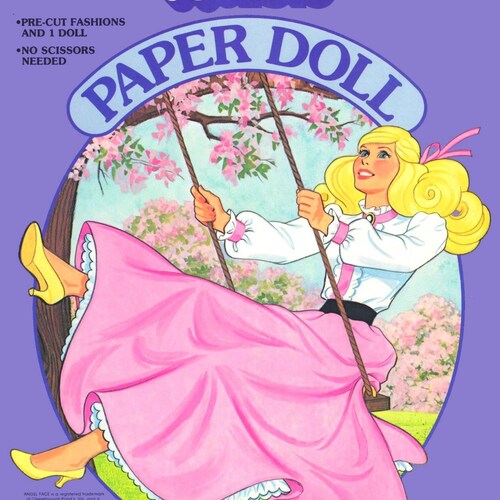 Vintage Paper Doll Printable PDF Barbie Paper Doll 1980 - Etsy