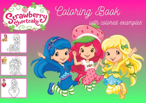 Strawberry Shortcake Coloring Book Berry Cool & Fun