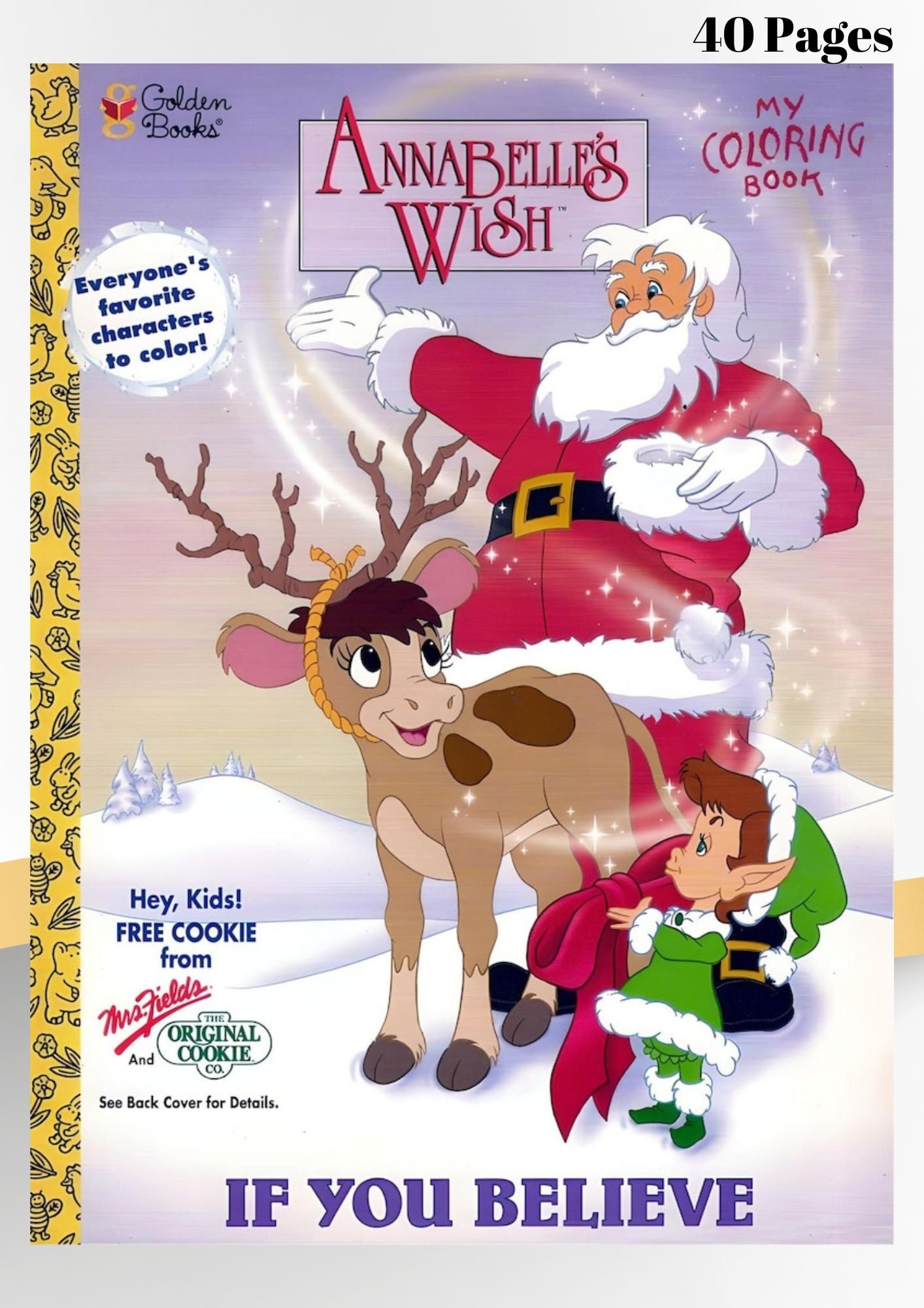 Vintage Coloring Book Annabelle's Wish Printable PDF Instant Digital ...