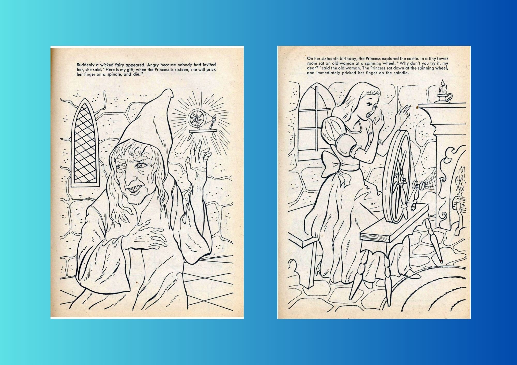 The Sleeping Beauty Coloring Book - Etsy