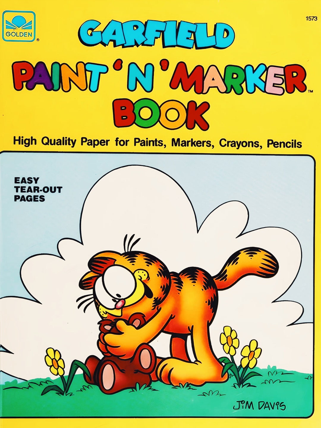 Coloring Book Garfield Printable PDF Instant Digital Download 16 Pages to Color 1989 Retro ...