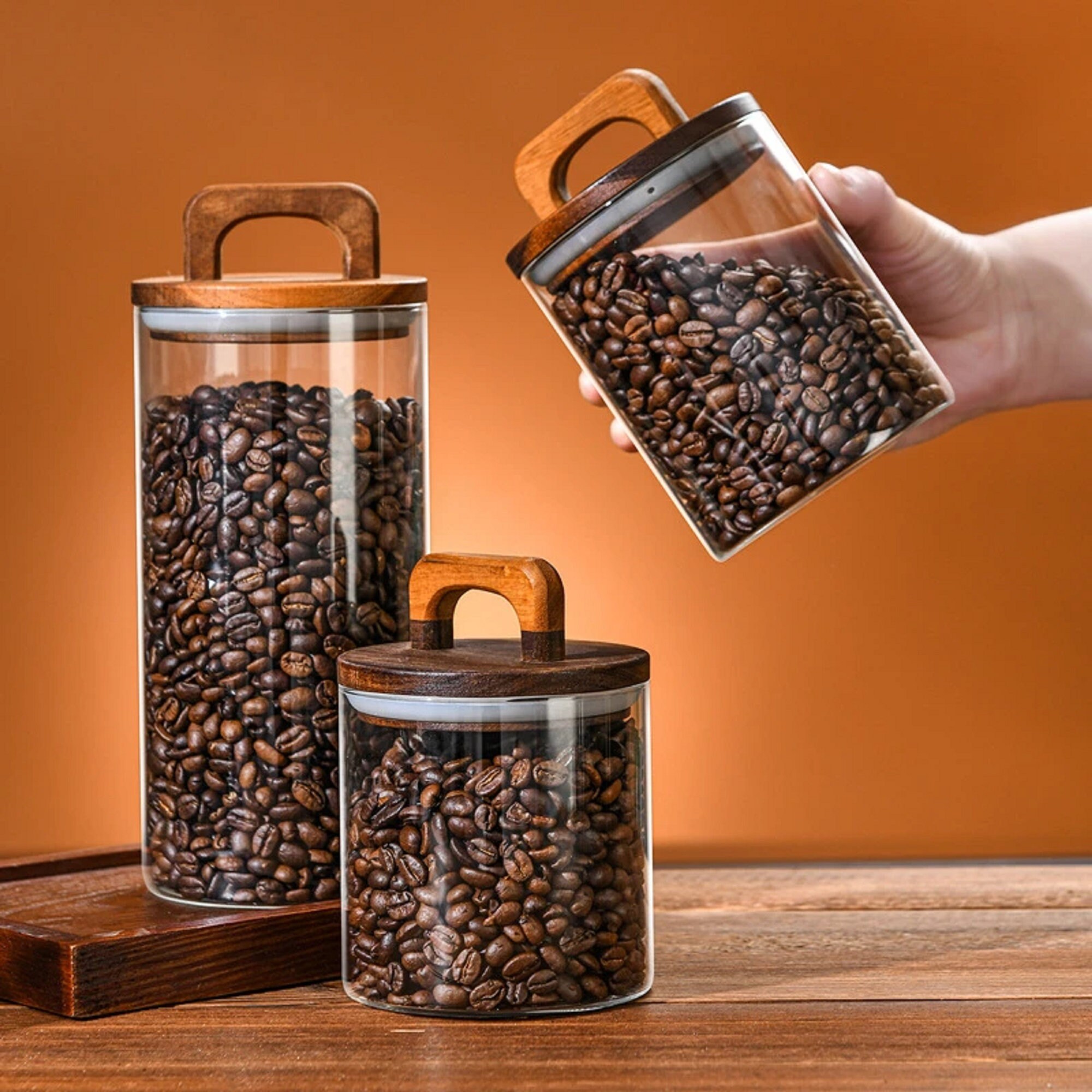 Acacia Wood Storage Jars – NuSEAS