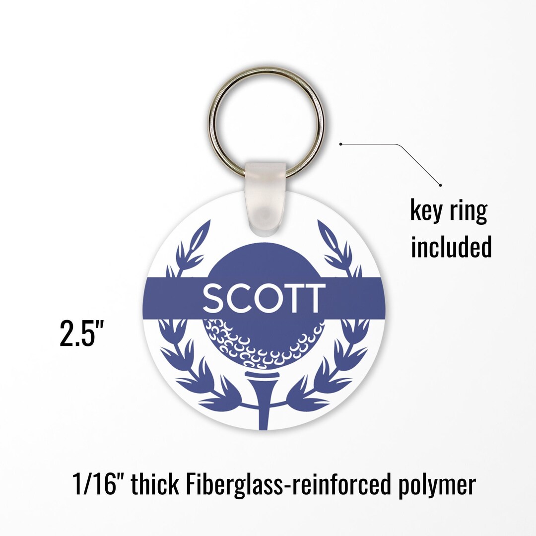 Personalized Golf Sports Custom Bag Tags Keychains Name Tags Etsy