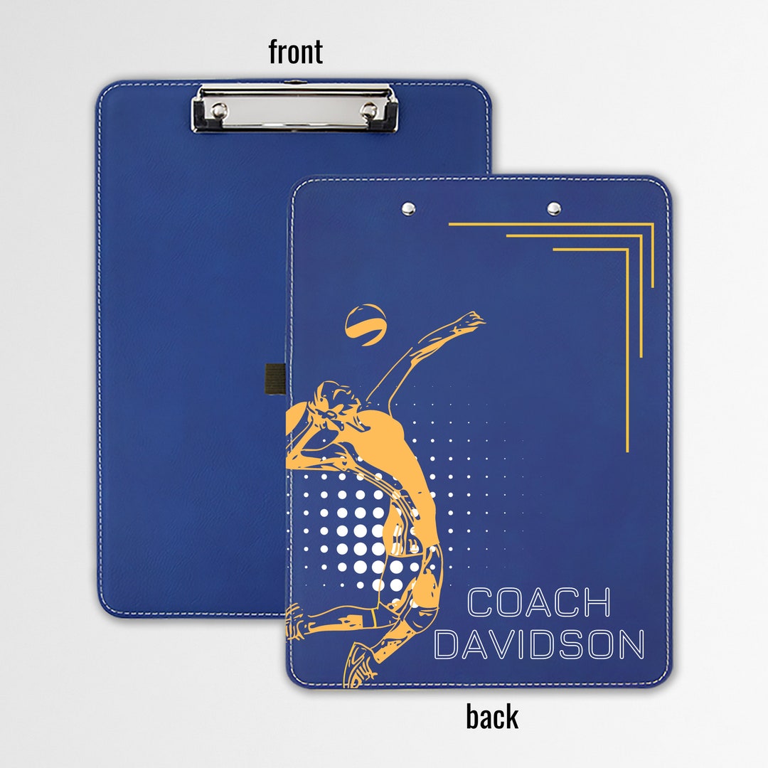 Personalized Volleyball Coach Clipboard Custom Gift Idea Volleyball