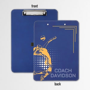 Personalized Volleyball Coach Clipboard Custom Gift Idea Volleyball Coach Retirement Gift End of Season Gift from Team Under 25