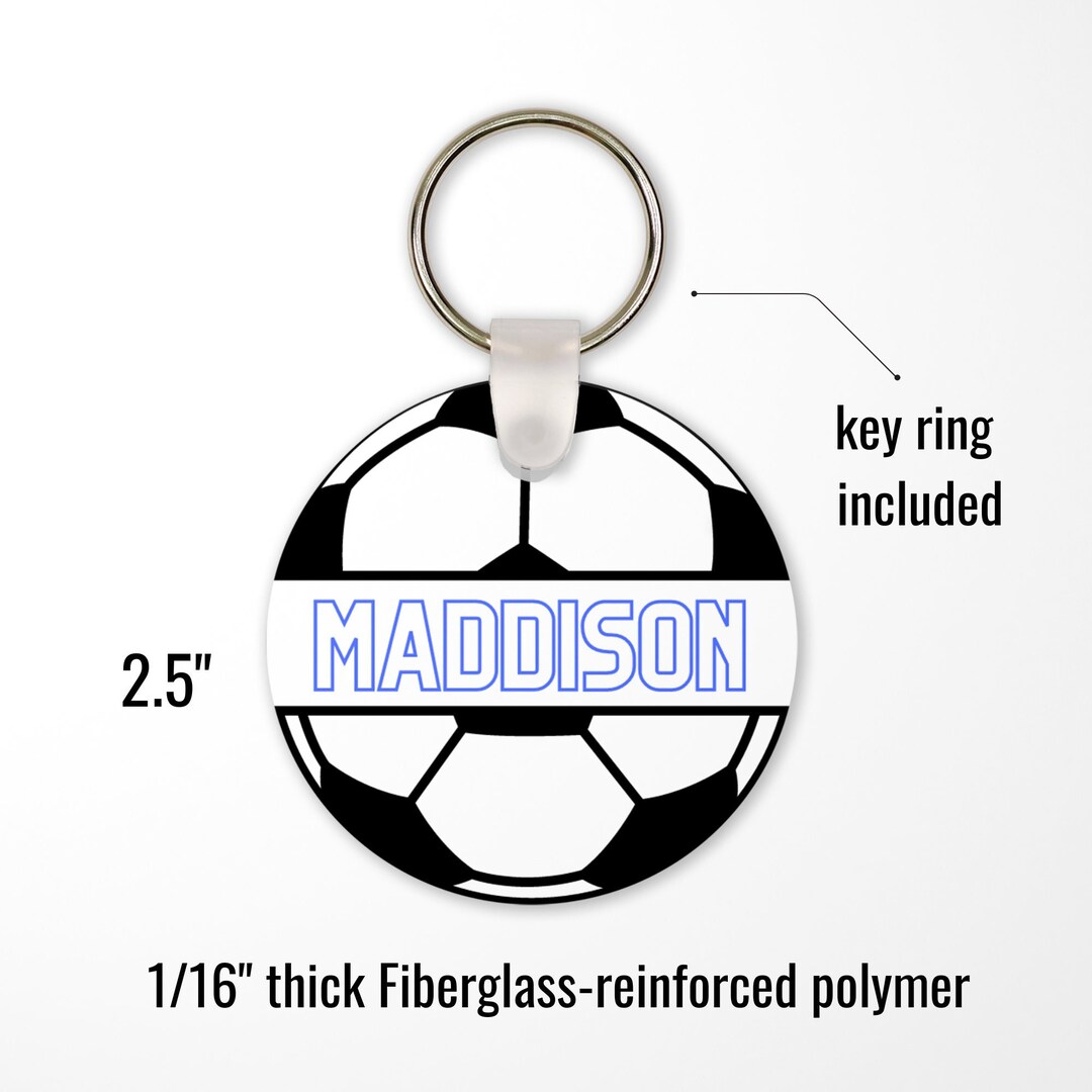 Personalized Soccer Sports Bag Tags Keychains Name Tags Team Gift End