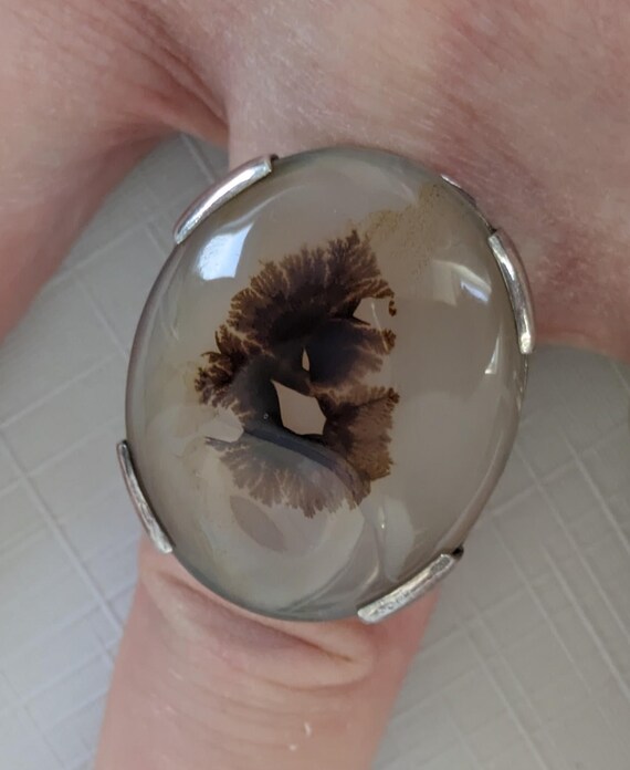 Antique Large Statement Silver Mounted Scenic Cha… - image 5