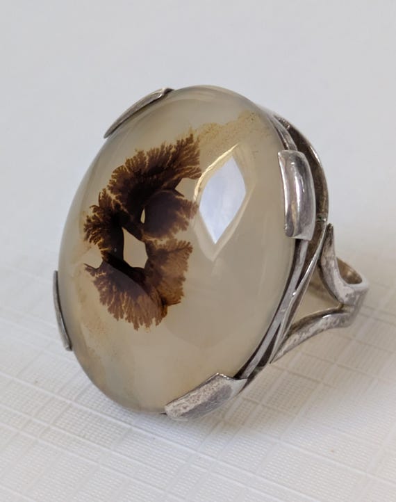 Antique Large Statement Silver Mounted Scenic Cha… - image 2