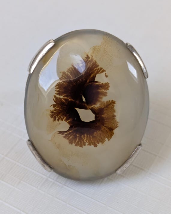 Antique Large Statement Silver Mounted Scenic Cha… - image 4